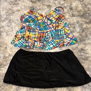 Catalina Colorful Geometric Swim Set